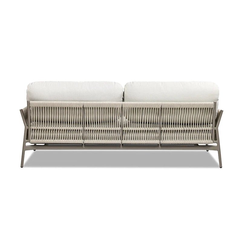 Jasper 73  Wicker Outdoor Patio Sofa with Cushions