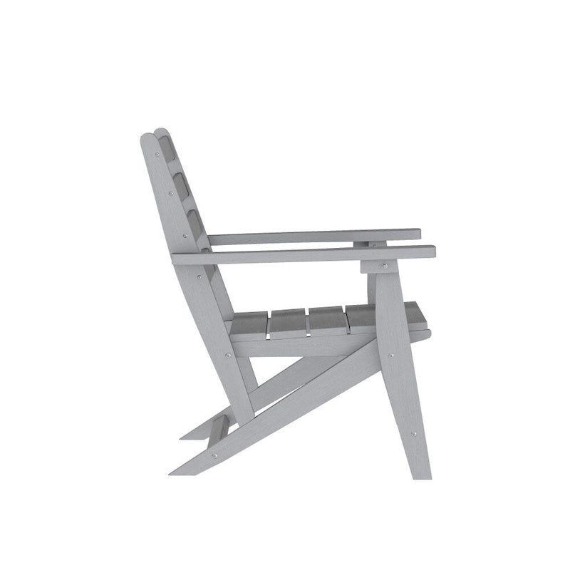 Commercial All Weather Adirondack Table and 4 Chairs with Cupholders