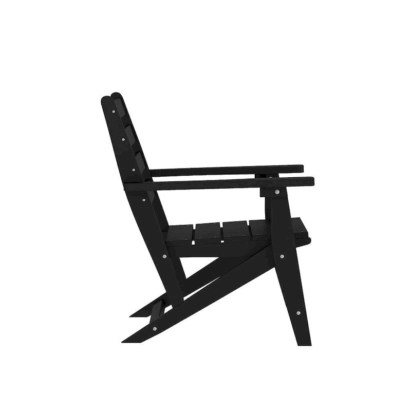 Commercial All Weather Adirondack Table and 4 Chairs with Cupholders