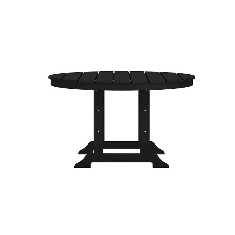 Commercial All Weather Adirondack Table and 4 Chairs with Cupholders