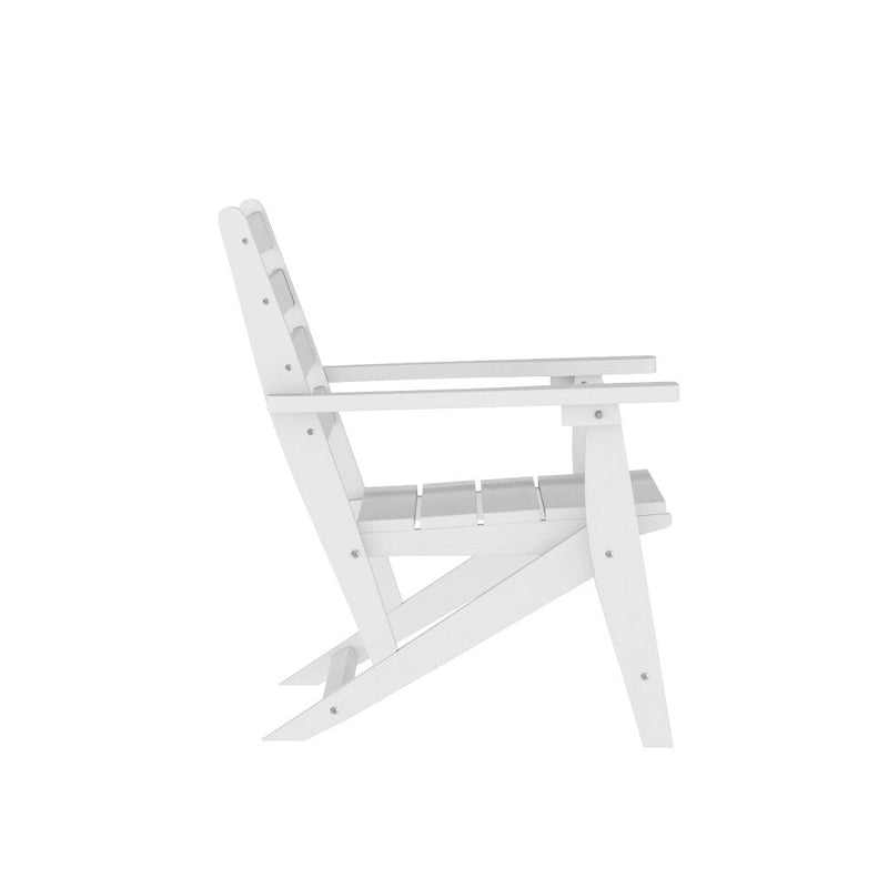 Commercial All Weather Adirondack Table and 4 Chairs with Cupholders
