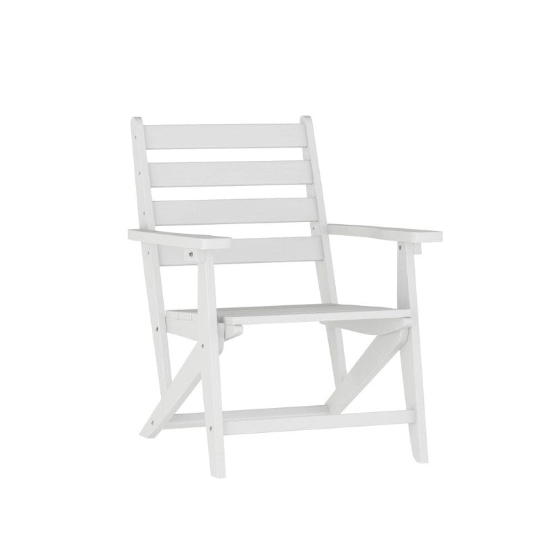 Commercial All Weather Adirondack Table and 4 Chairs with Cupholders