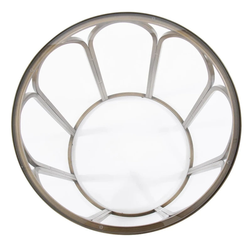 Allan Andrews Round Brass Metal Side and Accent Table - 24 H x 20 D x 20 W