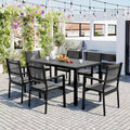 High-quality Steel Outdoor Table and Chair Set, Suitable for Patio, Balcony, Backyard.