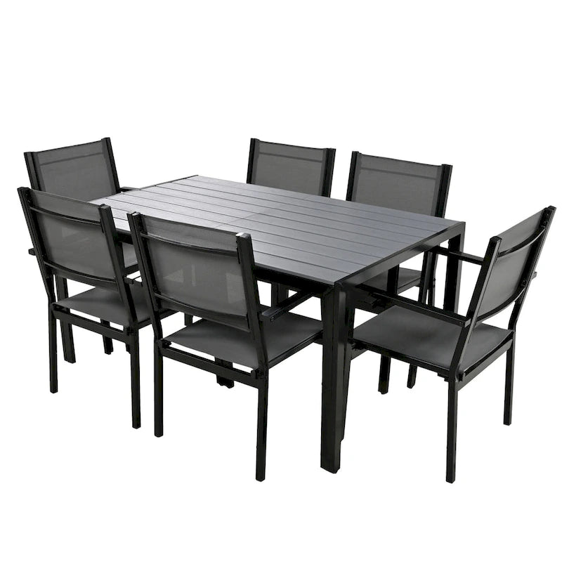 High-quality Steel Outdoor Table and Chair Set, Suitable for Patio, Balcony, Backyard.