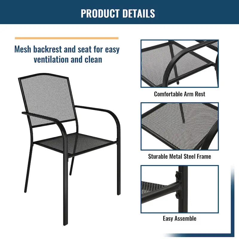 9 Pieces Outdoor Dining Set with Rectangular Dining Table