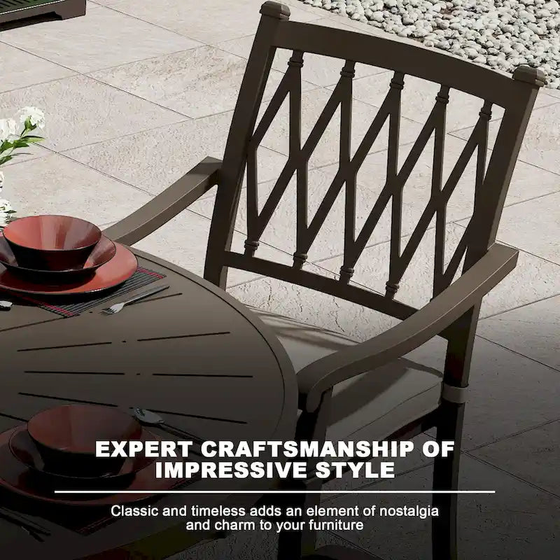 8 - Person Rectangular Outdoor Dining Set with Cushions