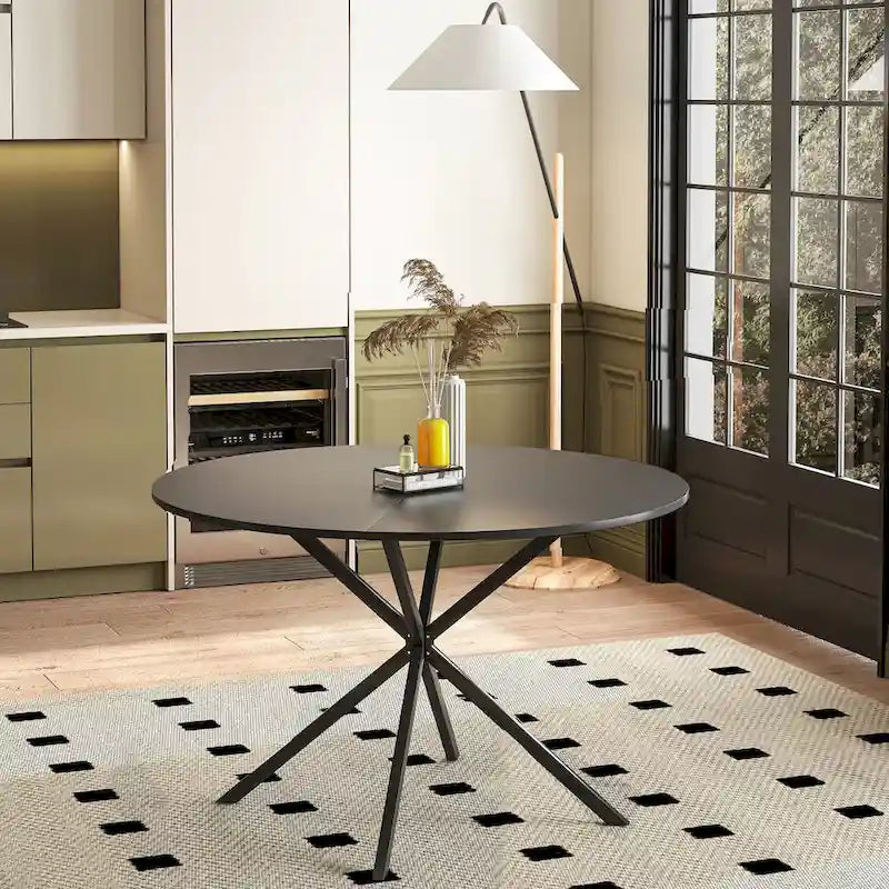 47.24  Modern Cross Leg Round Dining Table