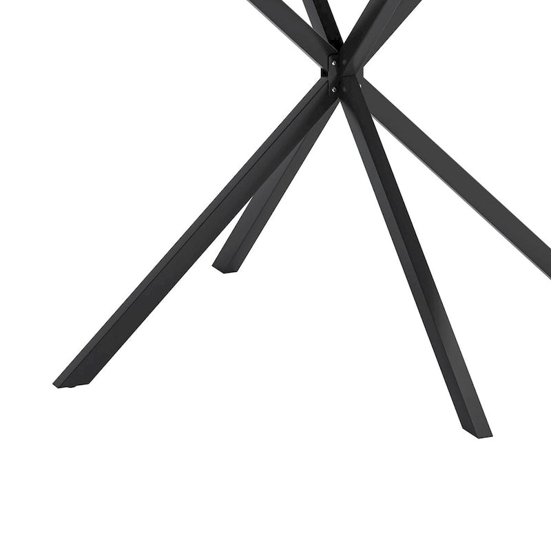 47.24  Modern Cross Leg Round Dining Table