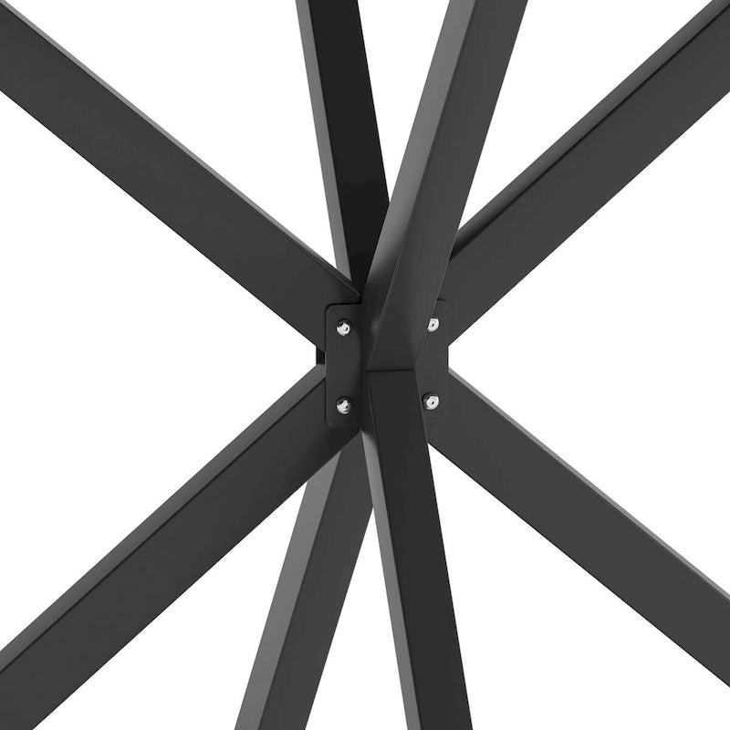 47.24  Modern Cross Leg Round Dining Table