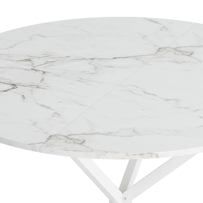 47.24  Modern Cross Leg Round Dining Table