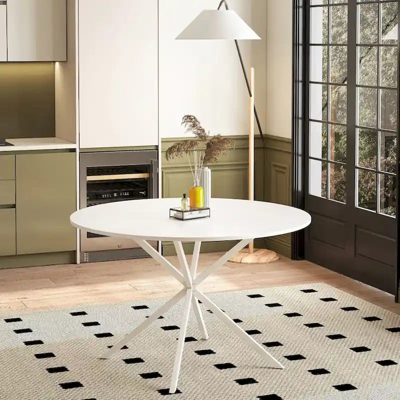 47.24  Modern Cross Leg Round Dining Table