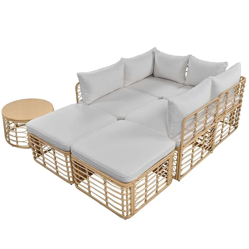 7 PCS Outdoor Patio Furniture Set for 6