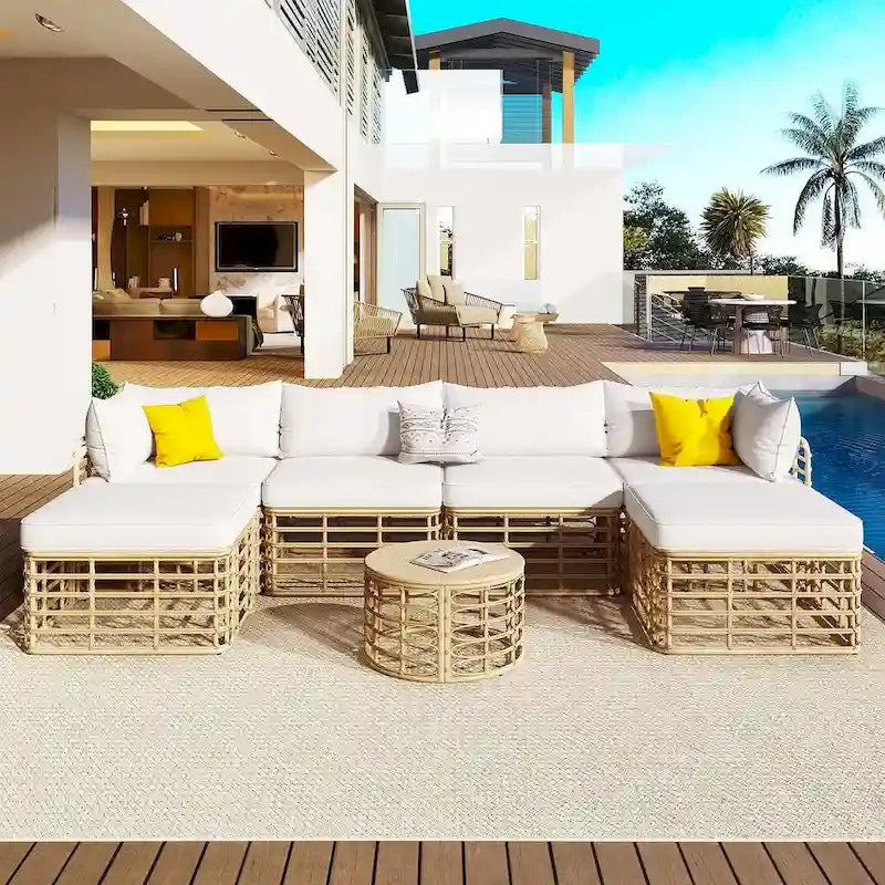 7 PCS Outdoor Patio Furniture Set for 6