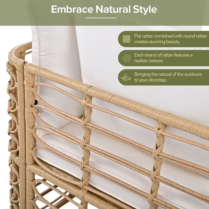 7 PCS Outdoor Patio Furniture Set for 6