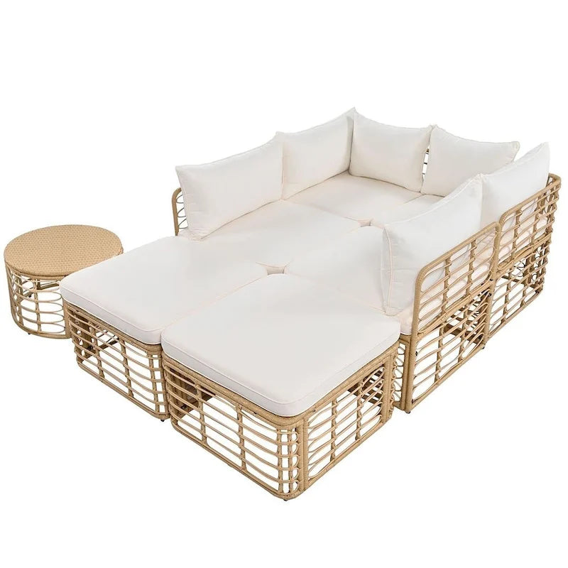7 PCS Outdoor Patio Furniture Set for 6