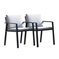 HIGOLD 3801 Nofi Patio Furniture, Outdoor Aluminum Patio Dining Chair with Cushion, Set of 2