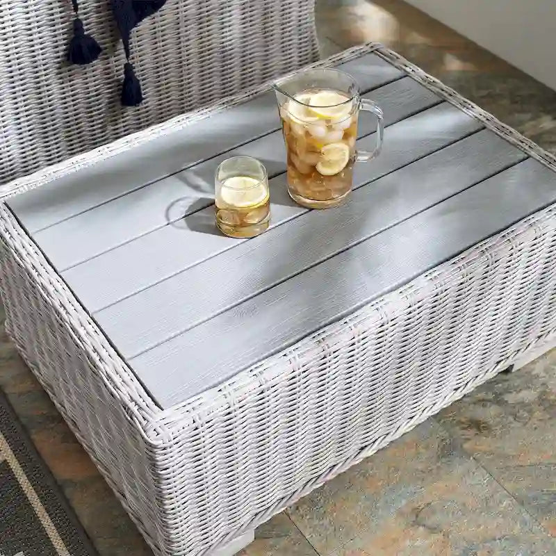 Conway 32  Outdoor Patio Wicker Rattan Coffee Table