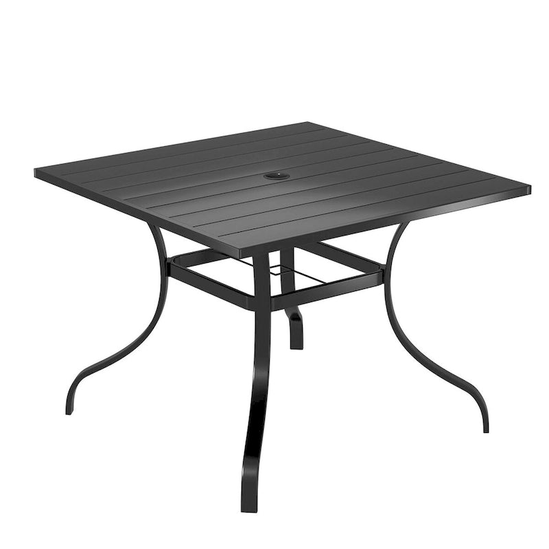 37  Patio Steel Square Dining Table