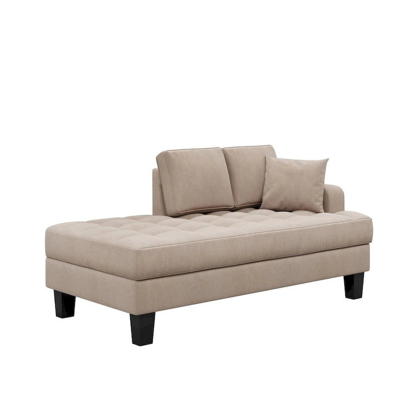 64  Fabric Chaise Lounge - 64.00  x 31.50