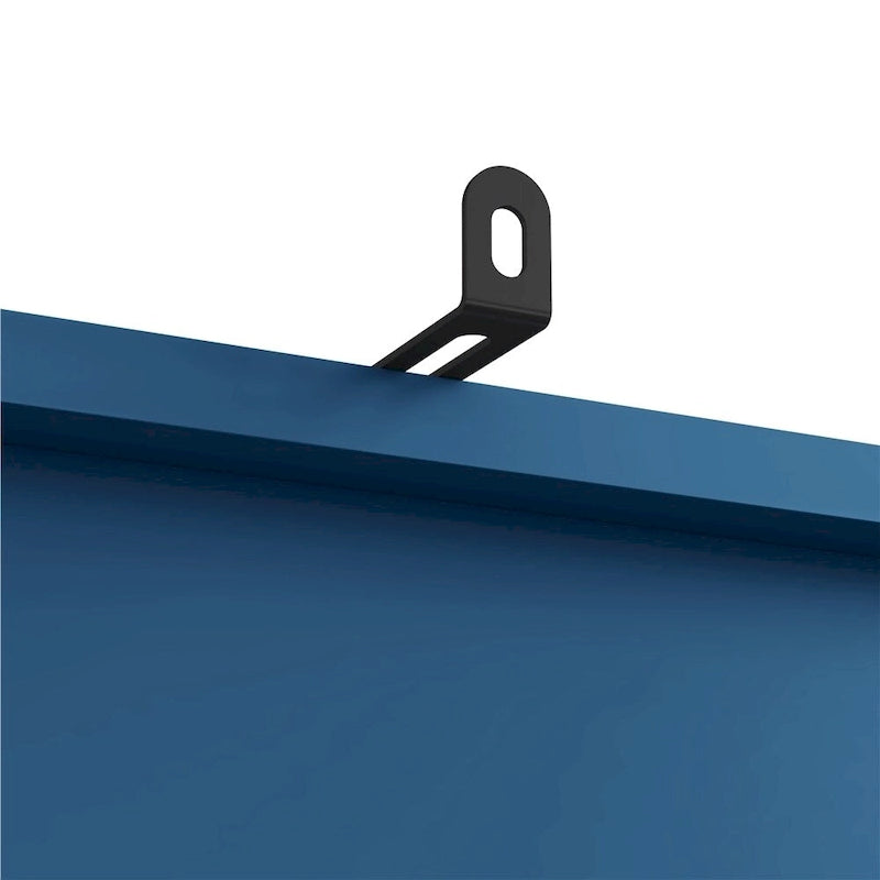 Over-the-Toilet Bathroom Organizer with 2 Shelves and Double Doors - Espresso, White, Grey, Navy Blue