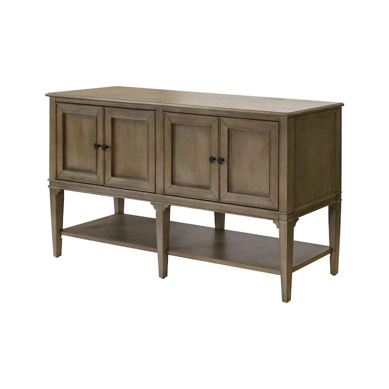 Modern Wood Dining Sideboard, Console, Entertainment Stand, Brown