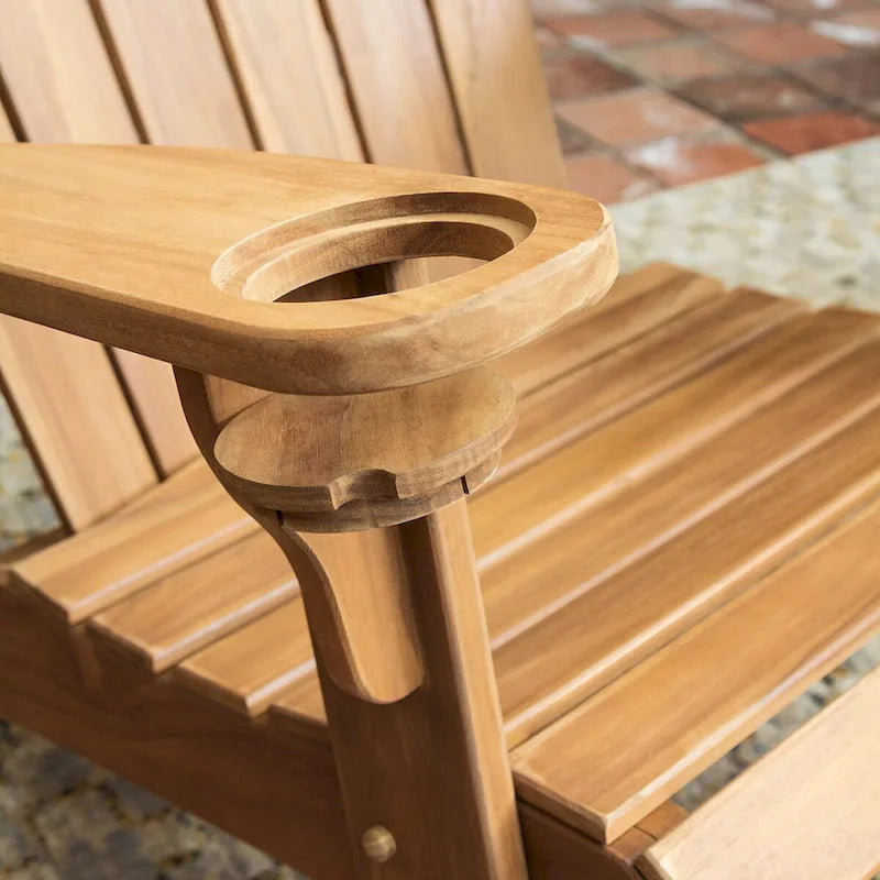 Cambridge Casual Cambria Adirondack Chairs with Cup Holder Set of 2