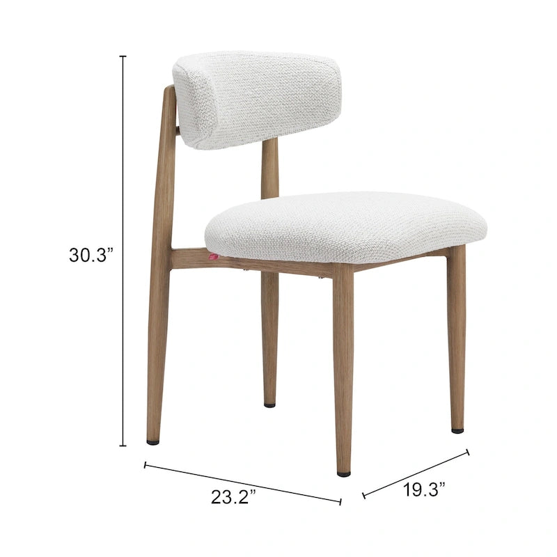 Bege Dining Chair White